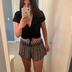 flowy pattern shorts
